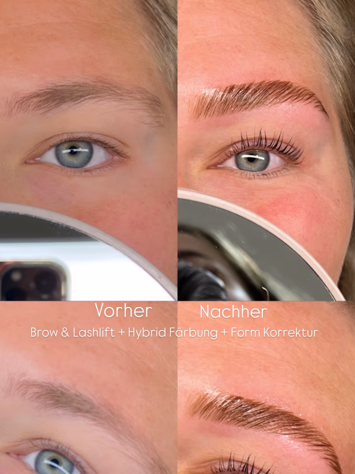 Kosmetikstudio Bochum Ergebnis Augenbrauen und Wimpern